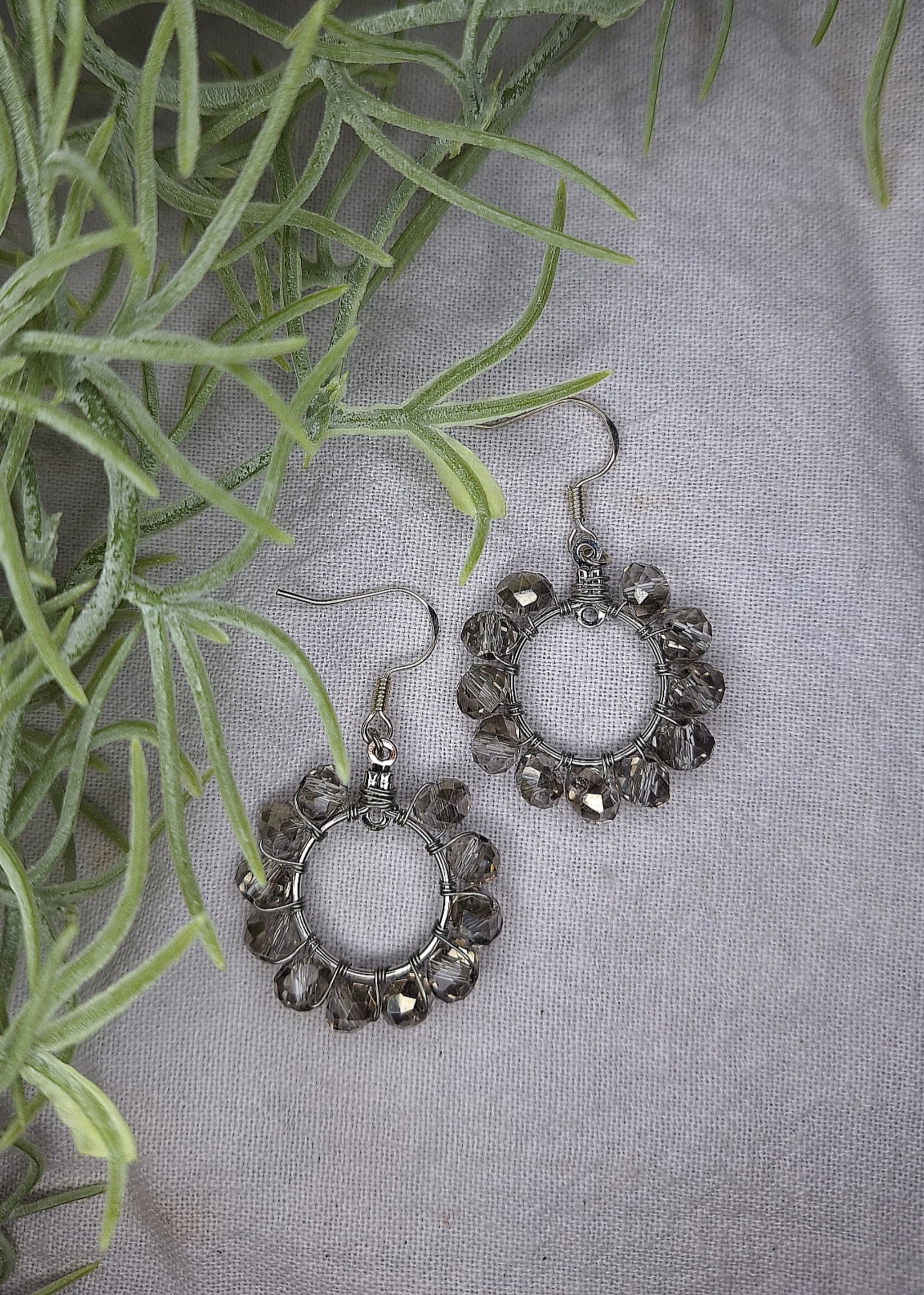 Swarvoski Hoop Earrings